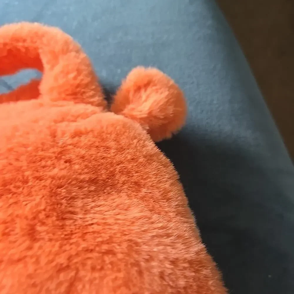Plushies Orange Lamb Purse. Very Soft